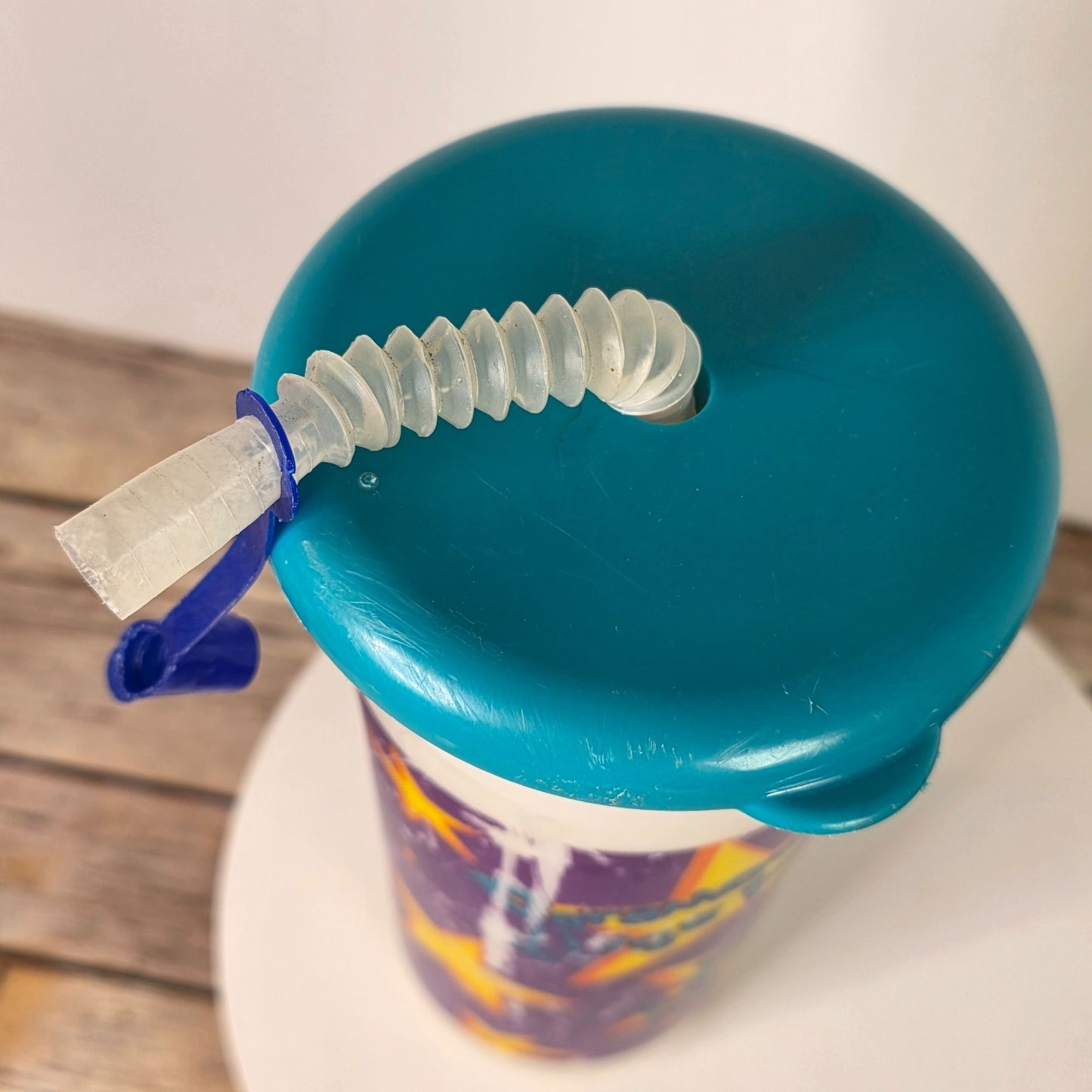 Vintage Paramounts Kings Island 1996 Season Pass Member Souvenir Cup With Lid & Straw