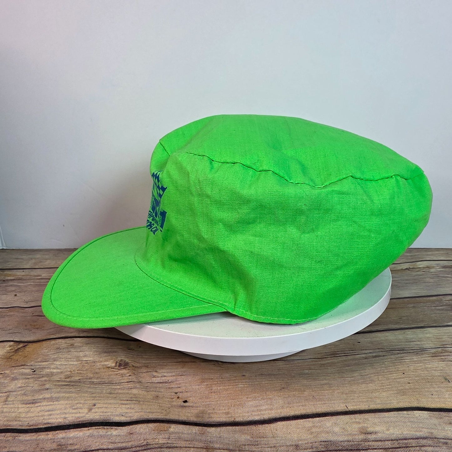 Vintage Kendall GT-1 Racing Neon Green Trucker Cap OSFA Cotton/Polyester