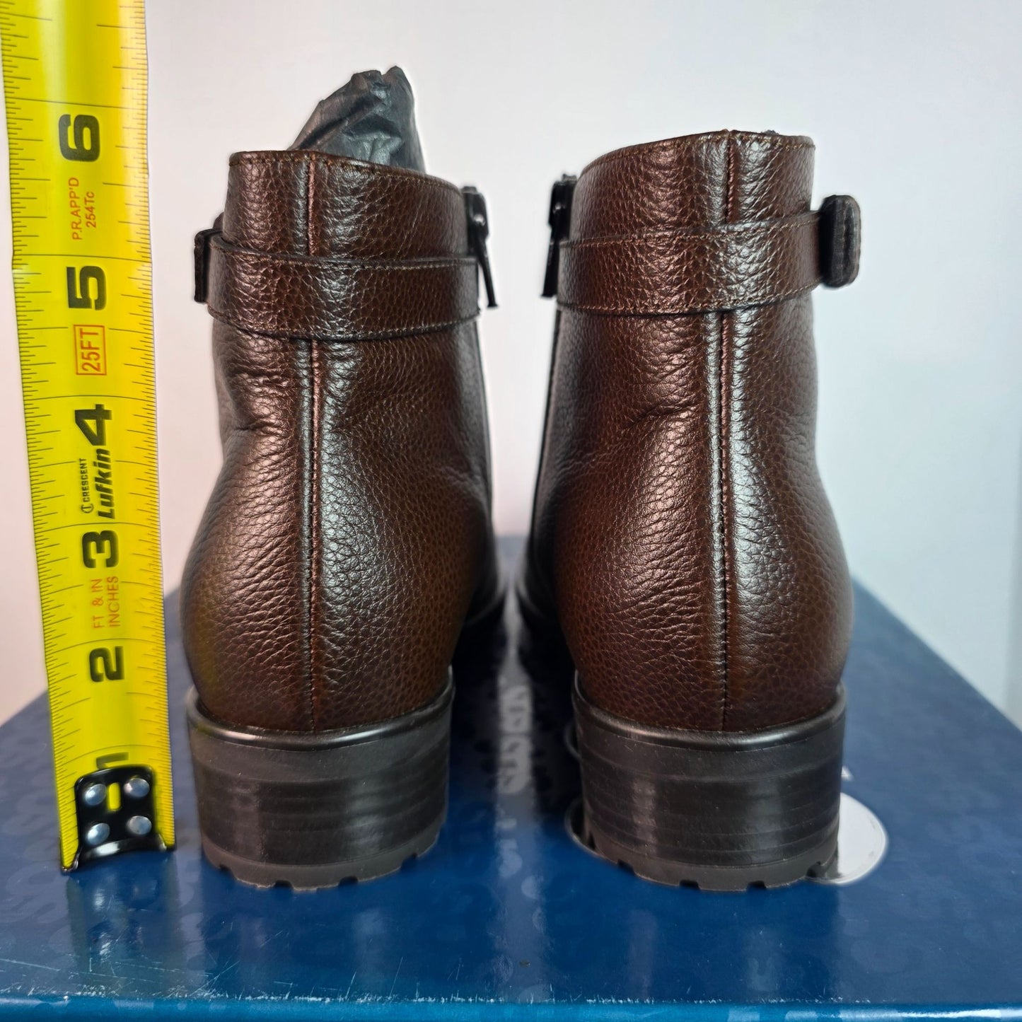 SAS Maddy 2 Brown Ankle Boots 7M Leather Womens Made In Italy