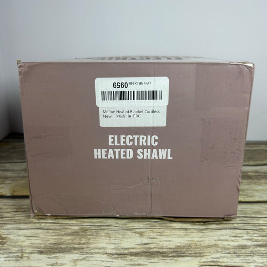 Mefine Electric Heated Shawl Cordless USB Powered Soft & Cozy Wearable Blanket Wrap For Office Or Home