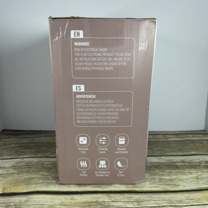 Mefine Electric Heated Shawl Cordless USB Powered Soft & Cozy Wearable Blanket Wrap For Office Or Home