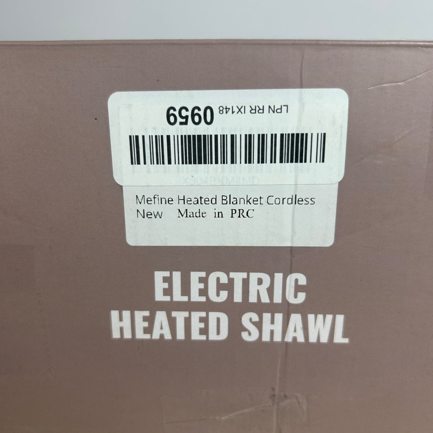 Mefine Electric Heated Shawl Cordless USB Powered Soft & Cozy Wearable Blanket Wrap For Office Or Home