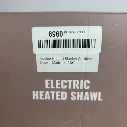 Mefine Electric Heated Shawl Cordless USB Powered Soft & Cozy Wearable Blanket Wrap For Office Or Home