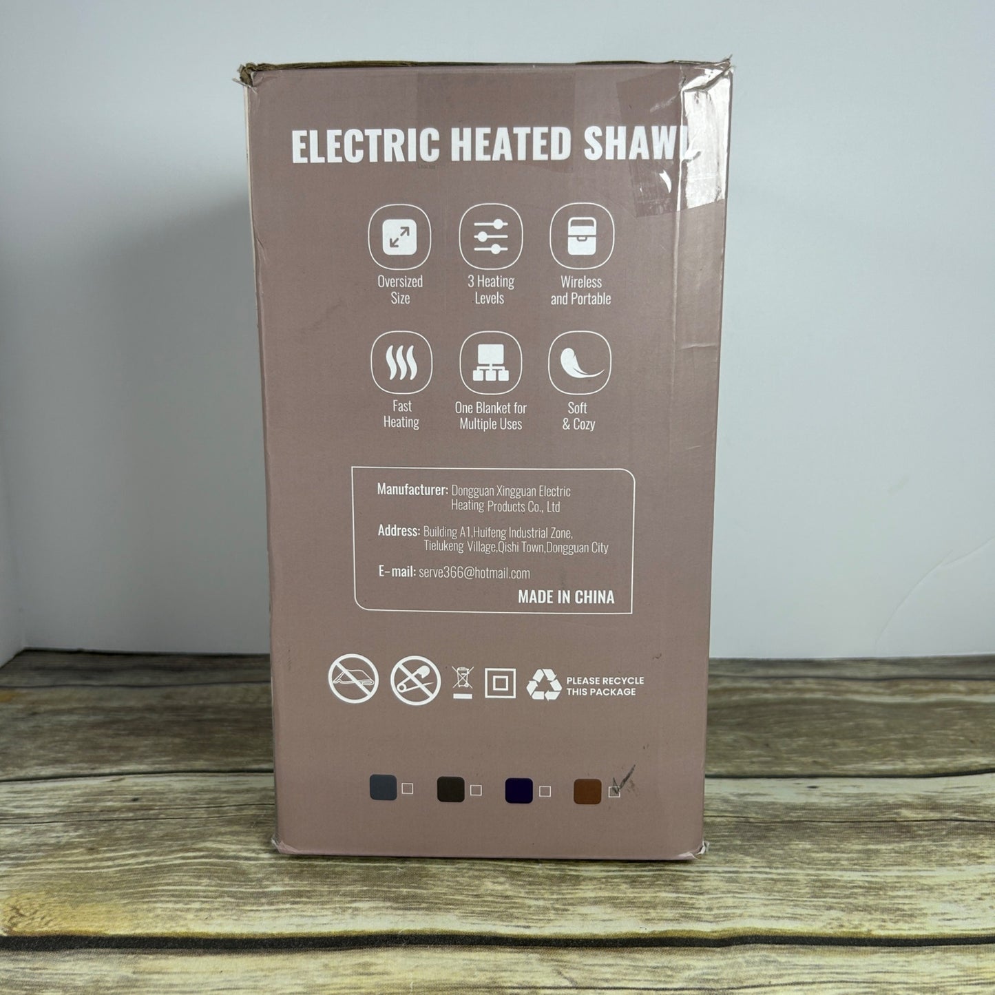 Mefine Electric Heated Shawl Cordless USB Powered Soft & Cozy Wearable Blanket Wrap For Office Or Home