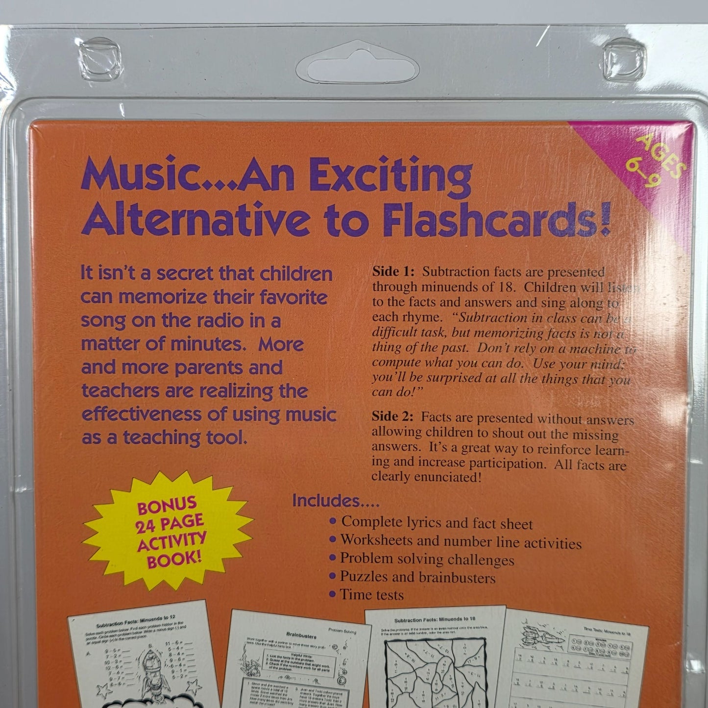 Subtraction Educational CD Set & Activity Book By Twin Sisters Productions