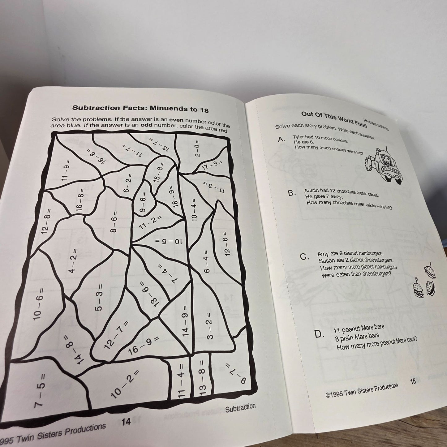 Subtraction Educational CD Set & Activity Book By Twin Sisters Productions