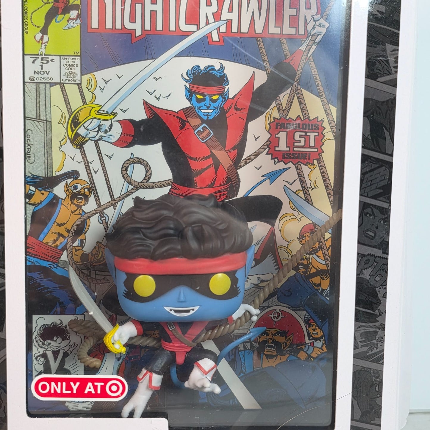 Funko Pop! Comic Covers Marvel Nightcrawler #49 Target Exclusive Vinyl Figure With Display Case