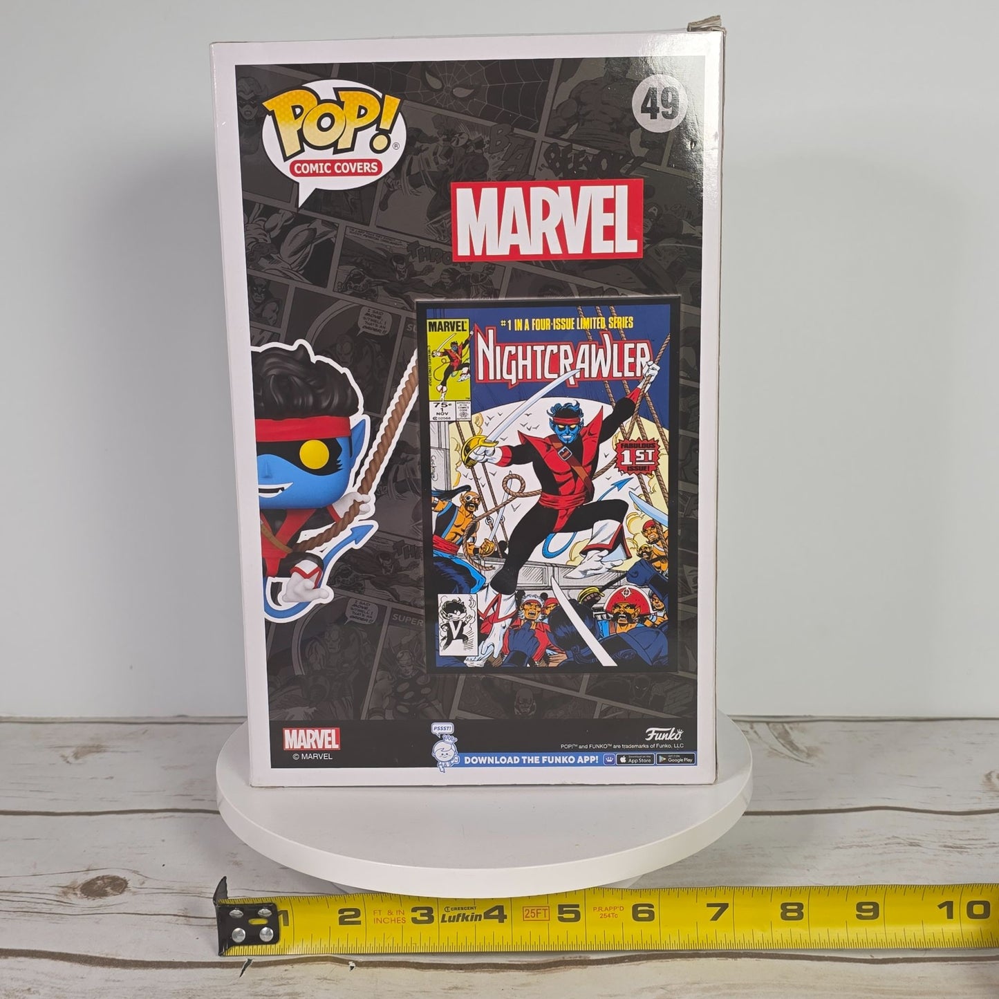 Funko Pop! Comic Covers Marvel Nightcrawler #49 Target Exclusive Vinyl Figure With Display Case