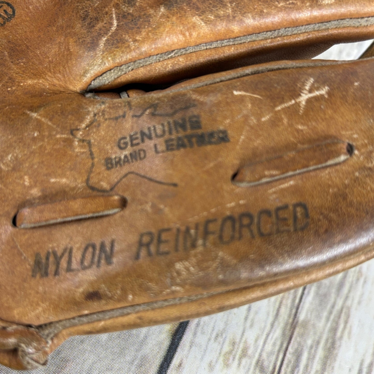 Vtg Rawlings GJ54 Bellows Web Mike Schmidt Leather Baseball Glove Nylon Reinforced Right Handed + 2 Childs Gloves