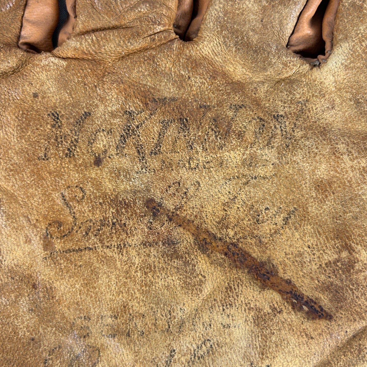 Vtg Rawlings GJ54 Bellows Web Mike Schmidt Leather Baseball Glove Nylon Reinforced Right Handed + 2 Childs Gloves