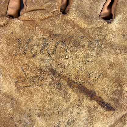 Vtg Rawlings GJ54 Bellows Web Mike Schmidt Leather Baseball Glove Nylon Reinforced Right Handed + 2 Childs Gloves