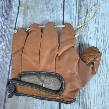 Vtg Rawlings GJ54 Bellows Web Mike Schmidt Leather Baseball Glove Nylon Reinforced Right Handed + 2 Childs Gloves