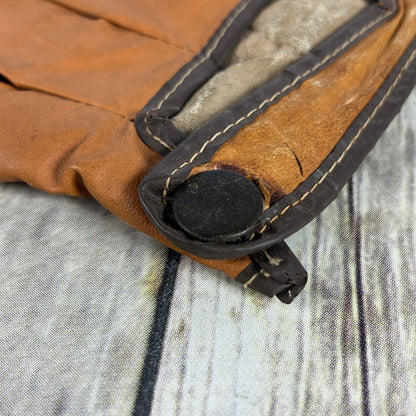 Vtg Rawlings GJ54 Bellows Web Mike Schmidt Leather Baseball Glove Nylon Reinforced Right Handed + 2 Childs Gloves