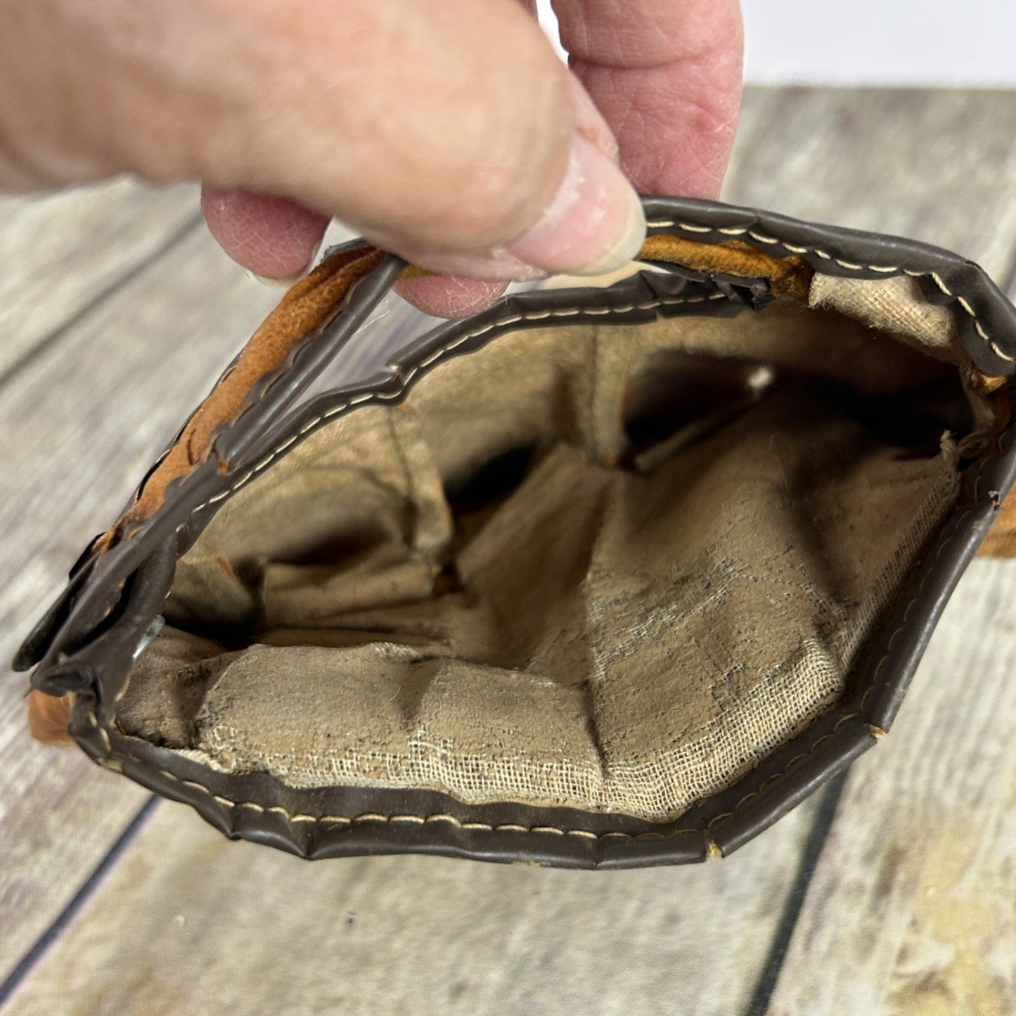 Vtg Rawlings GJ54 Bellows Web Mike Schmidt Leather Baseball Glove Nylon Reinforced Right Handed + 2 Childs Gloves