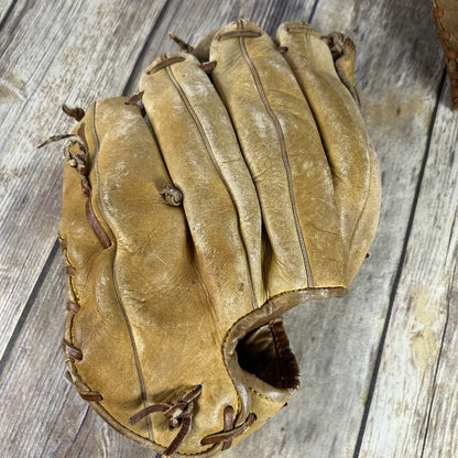 Vtg Rawlings GJ54 Bellows Web Mike Schmidt Leather Baseball Glove Nylon Reinforced Right Handed + 2 Childs Gloves