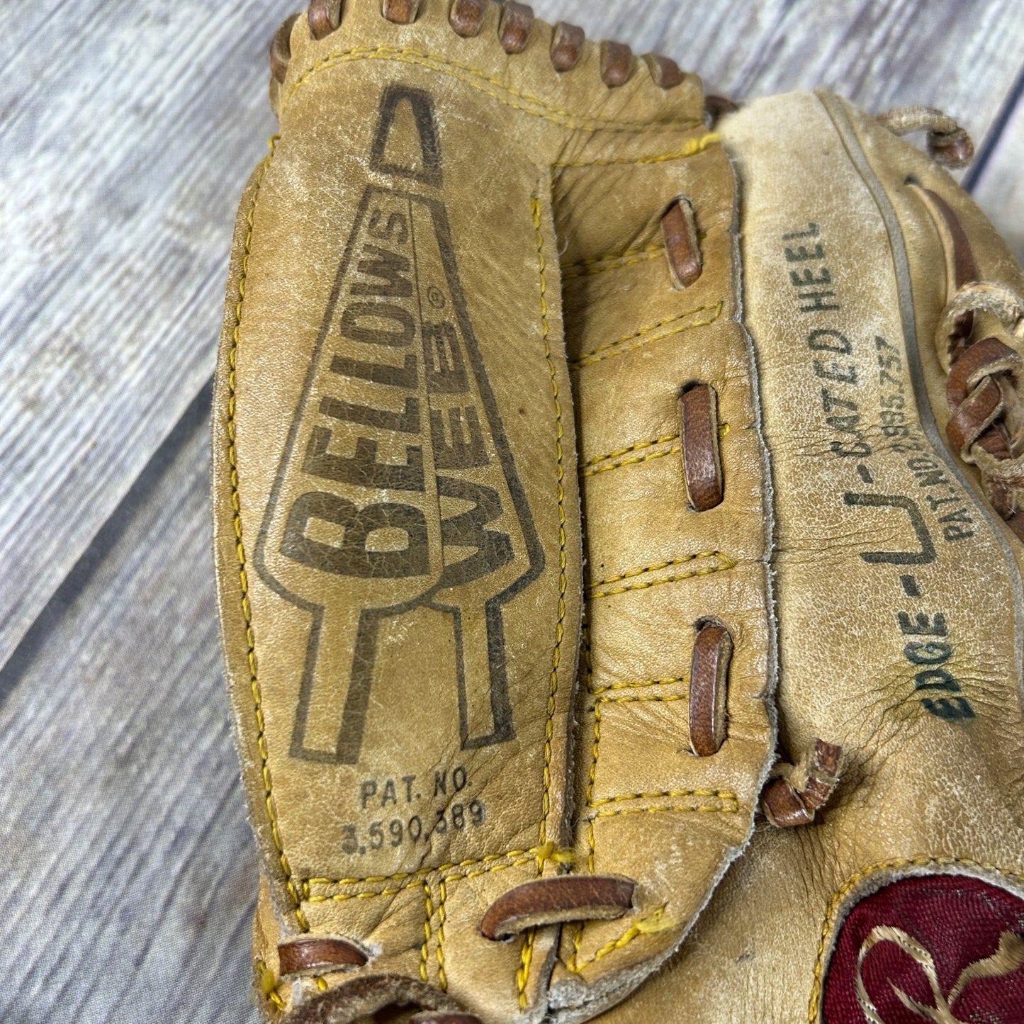 Vtg Rawlings GJ54 Bellows Web Mike Schmidt Leather Baseball Glove Nylon Reinforced Right Handed + 2 Childs Gloves