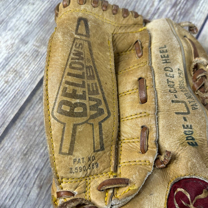 Vtg Rawlings GJ54 Bellows Web Mike Schmidt Leather Baseball Glove Nylon Reinforced Right Handed + 2 Childs Gloves