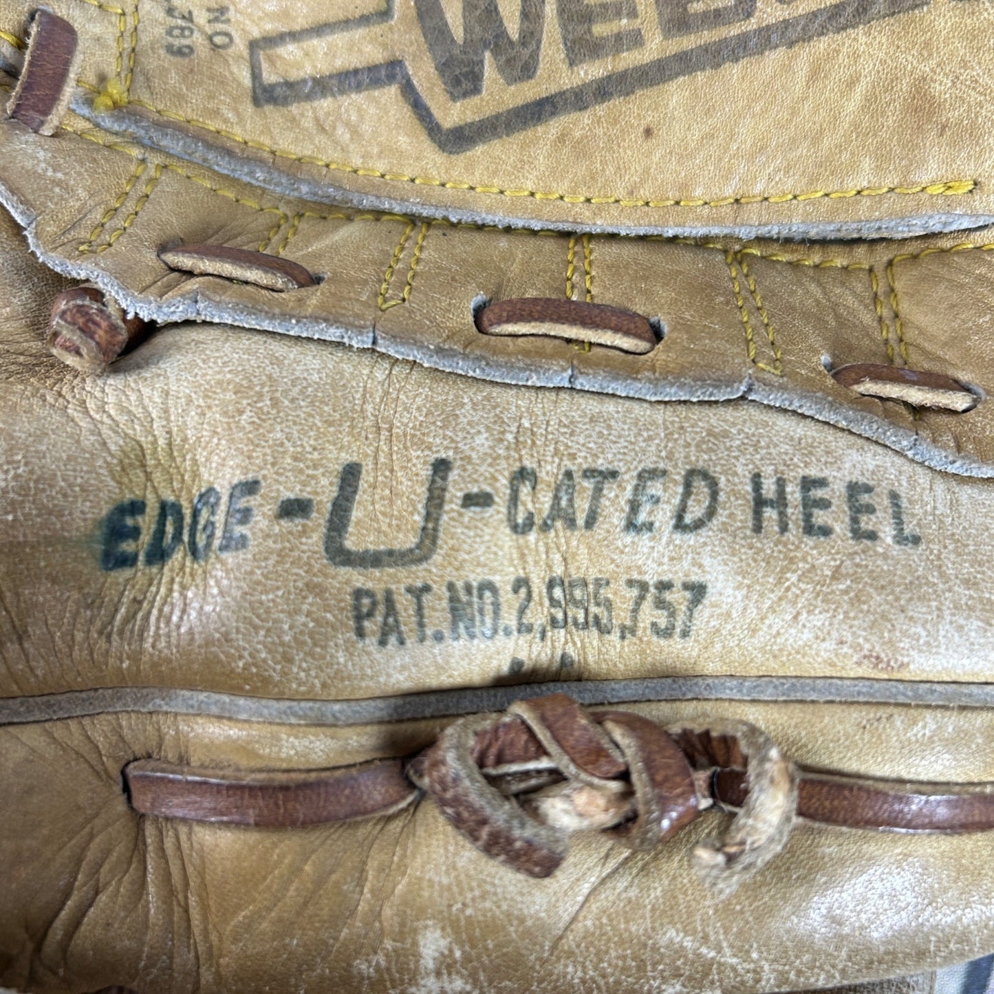 Vtg Rawlings GJ54 Bellows Web Mike Schmidt Leather Baseball Glove Nylon Reinforced Right Handed + 2 Childs Gloves