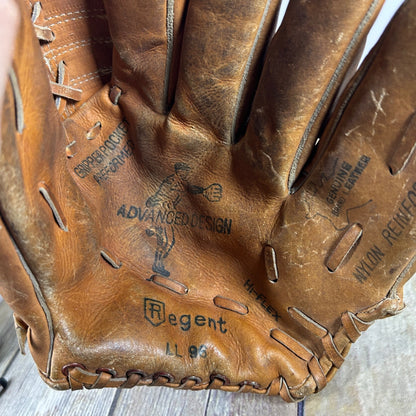 Vtg Rawlings GJ54 Bellows Web Mike Schmidt Leather Baseball Glove Nylon Reinforced Right Handed + 2 Childs Gloves