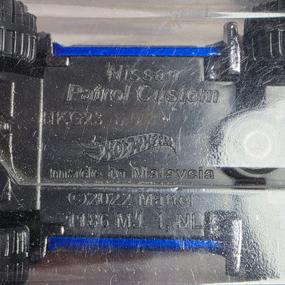 Hot Wheels 2023 Nissan Patrol Custom Die-Cast Toy Car 1/64 Scale Blue & Red