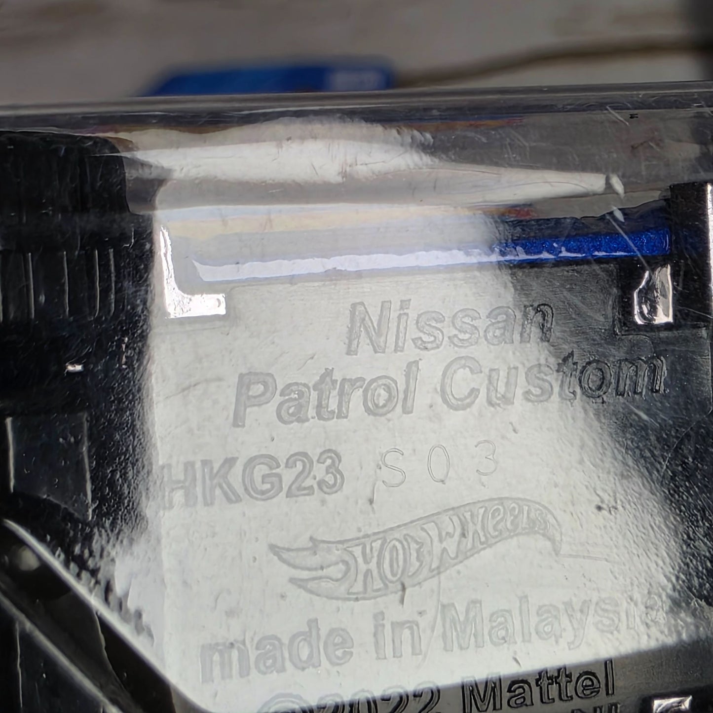 Hot Wheels 2023 Nissan Patrol Custom Die-Cast Toy Car 1/64 Scale Blue & Red