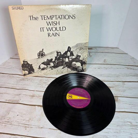 The Temptations Wish It Would Rain Vinyl Record Album Gordy 1968 Stereo GLPS-927