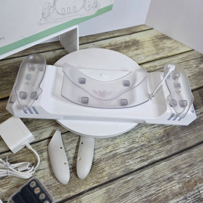 Charging Dock for Meta Quest 3/Quest 3S, Magnetic Charging Station for Oculus Quest 3 VR Headset & Controllers, with 2 Rechargeable 2100mAh Batteries, USB-C Charger and Cable, Supports LED Indicator