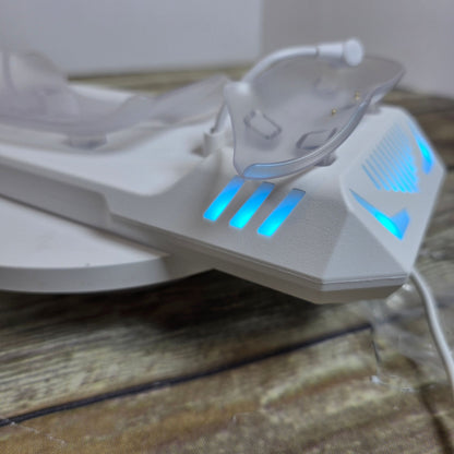 Charging Dock for Meta Quest 3/Quest 3S, Magnetic Charging Station for Oculus Quest 3 VR Headset & Controllers, with 2 Rechargeable 2100mAh Batteries, USB-C Charger and Cable, Supports LED Indicator