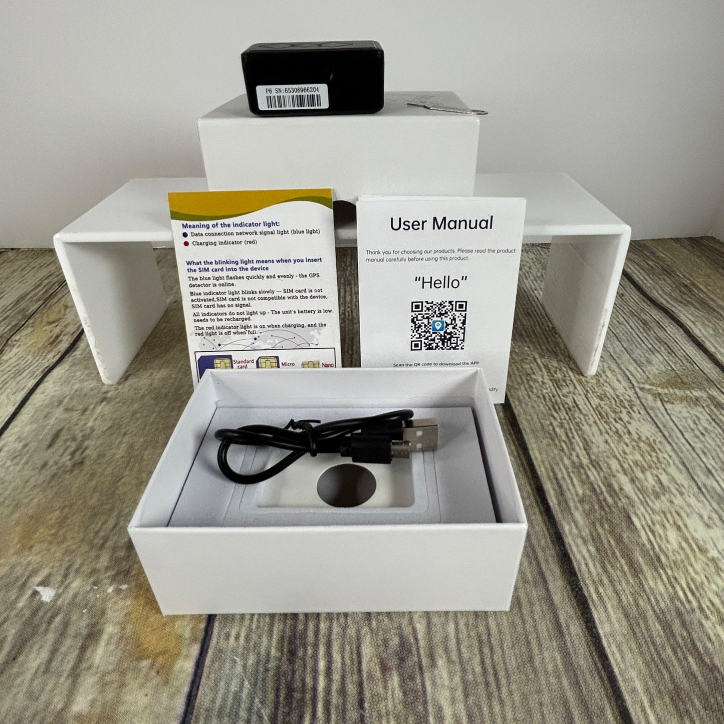 Mini GPS Tracker No Monthly Fee With USB Charging