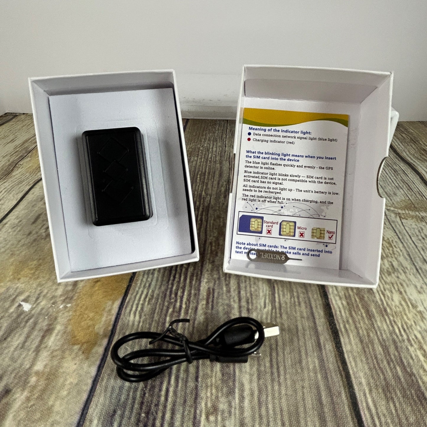 Mini GPS Tracker No Monthly Fee With USB Charging