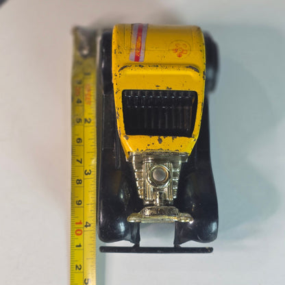 Vintage Tonka Hot Rod Mod Rod Yellow Black Chrome Engine USA