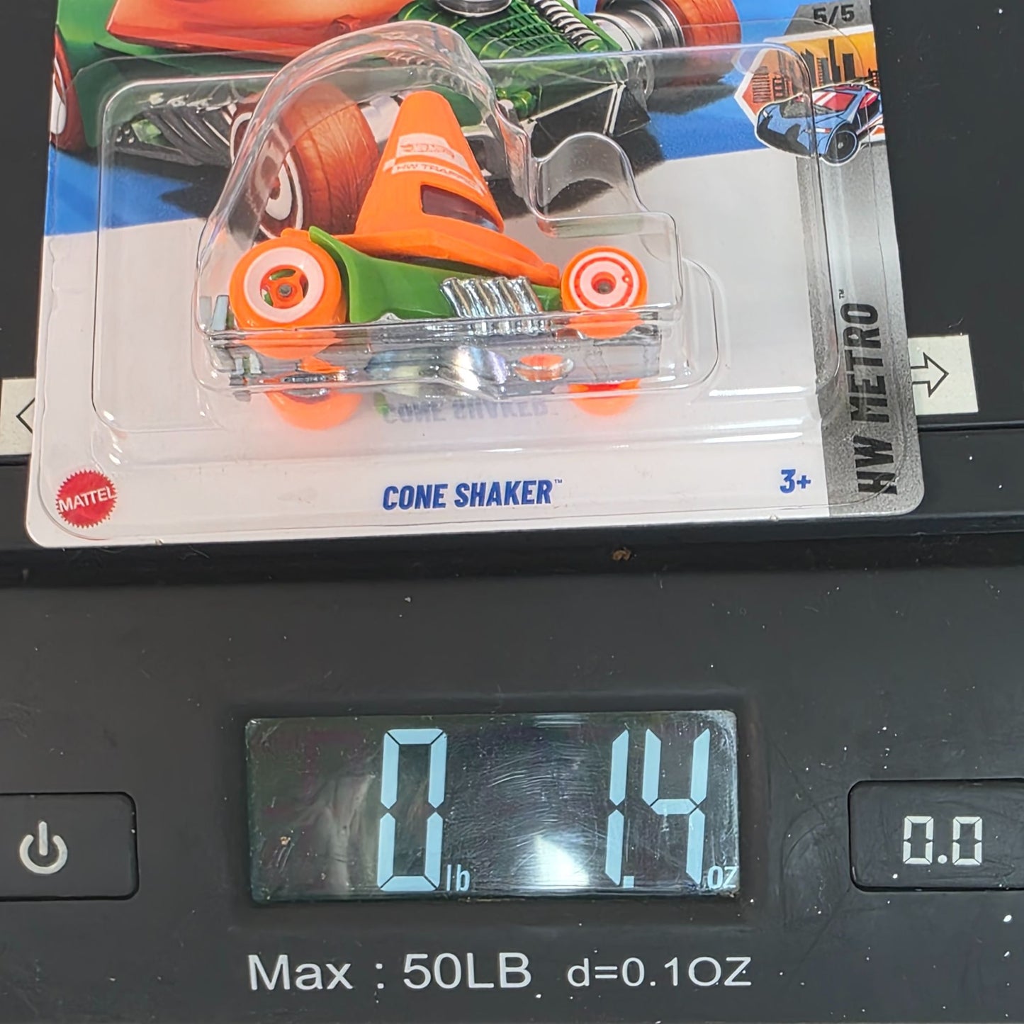 Hot Wheels Cone Shaker Die-Cast Car 148/250 Orange & Green Collectible New For 2025 Netflix Lets Race Series Mattel