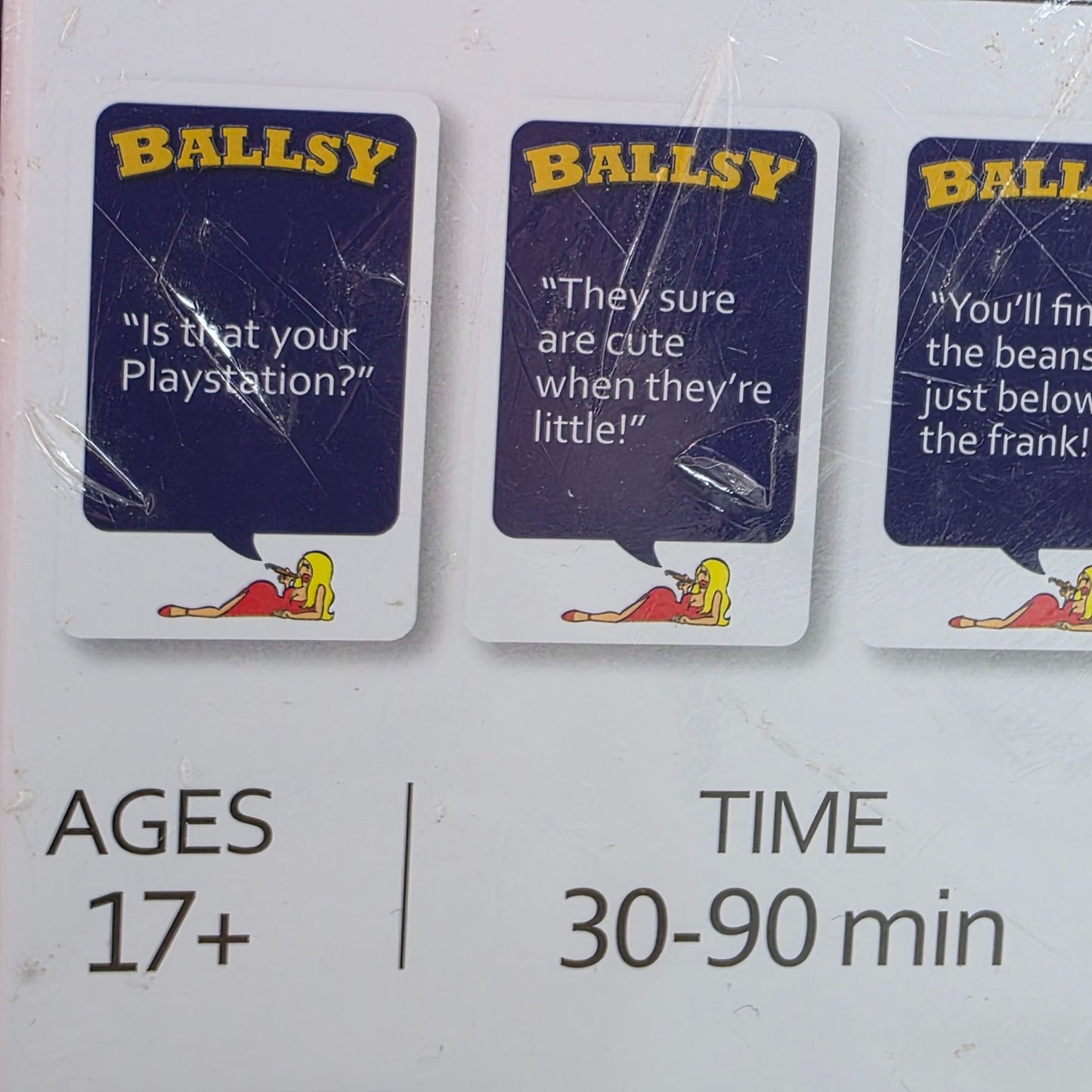 Ballsy Adult Party Card Game Comic Foreplay & Social Intercourse For 4-12 Players Ages 17+