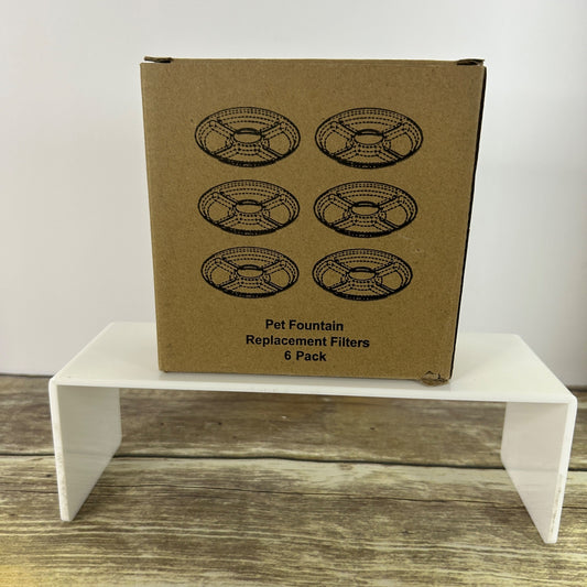 Pet Fountain Replacement Filters 6 Pack For Cats & Dogs