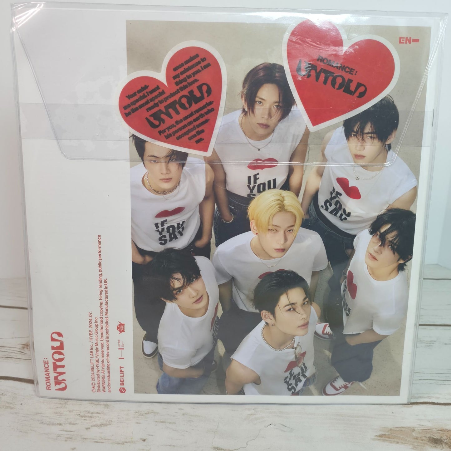 ENHYPEN "Romance: Untold" Exclusive Limited Edition Red Vinyl Album