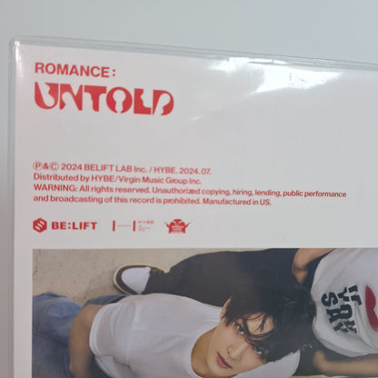 ENHYPEN "Romance: Untold" Exclusive Limited Edition Red Vinyl Album