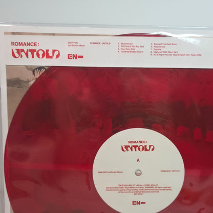 ENHYPEN "Romance: Untold" Exclusive Limited Edition Red Vinyl Album