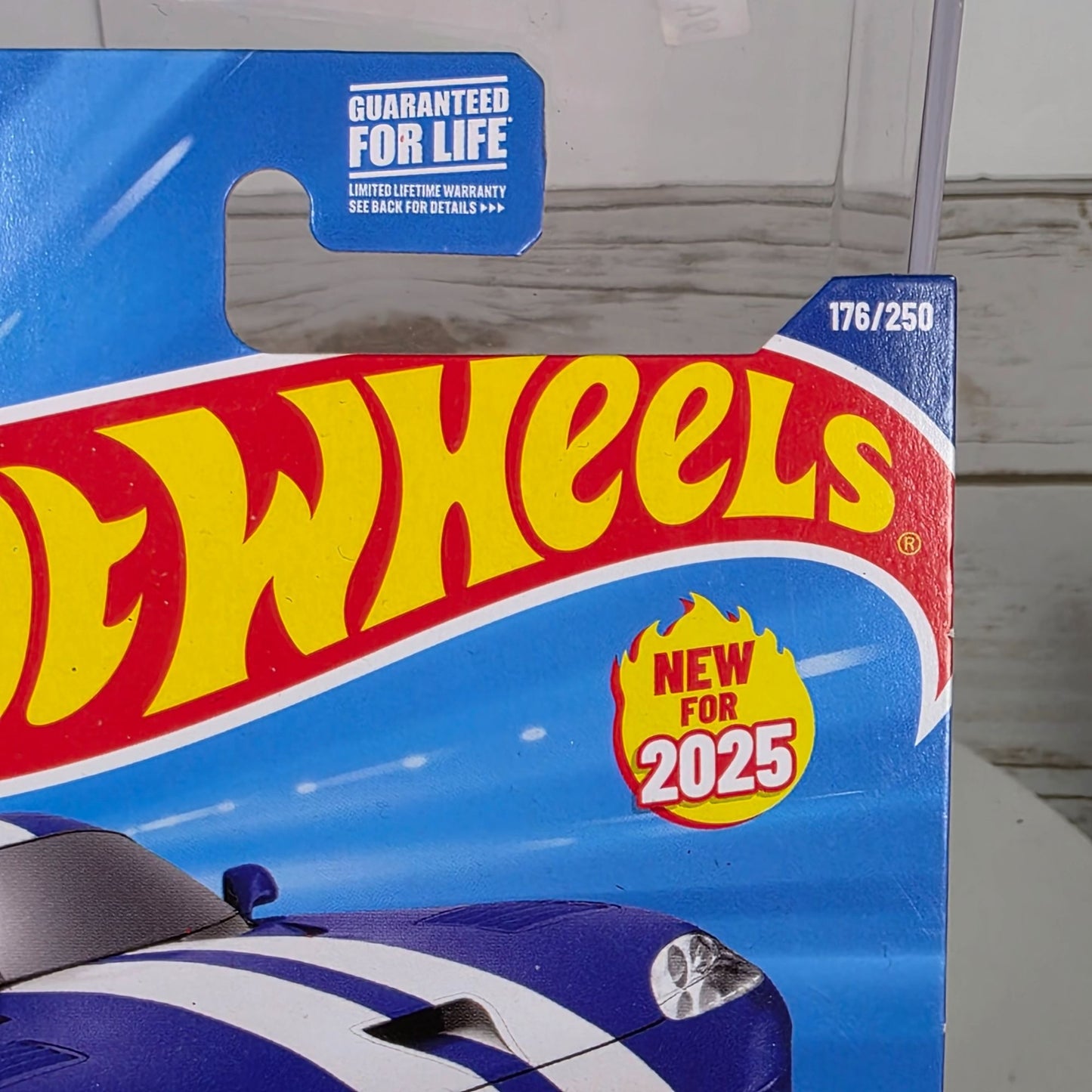 96 Dodge Viper GTS Hot Wheels Die-Cast 1:64 Scale Then & Now Series Blue & White Stripes 176/250 New For 2025 Collectible