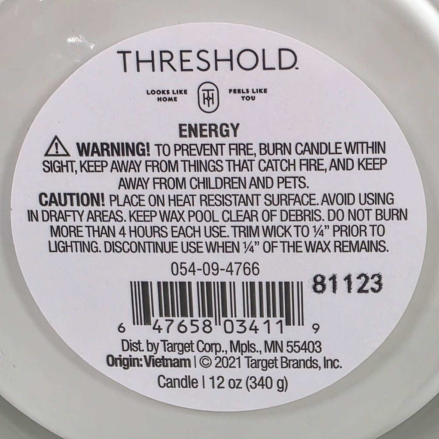 Set of 2 Energy Cedar & Orange 12 Oz Candles With Essential Oils By Threshold