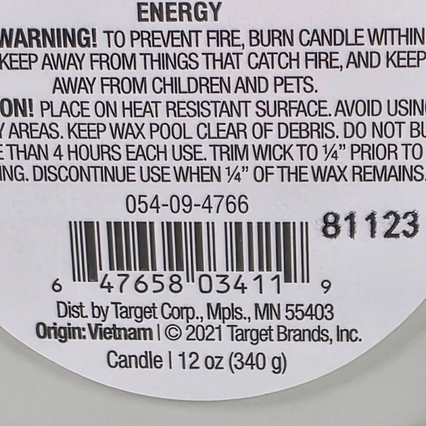 Set of 2 Energy Cedar & Orange 12 Oz Candles With Essential Oils By Threshold