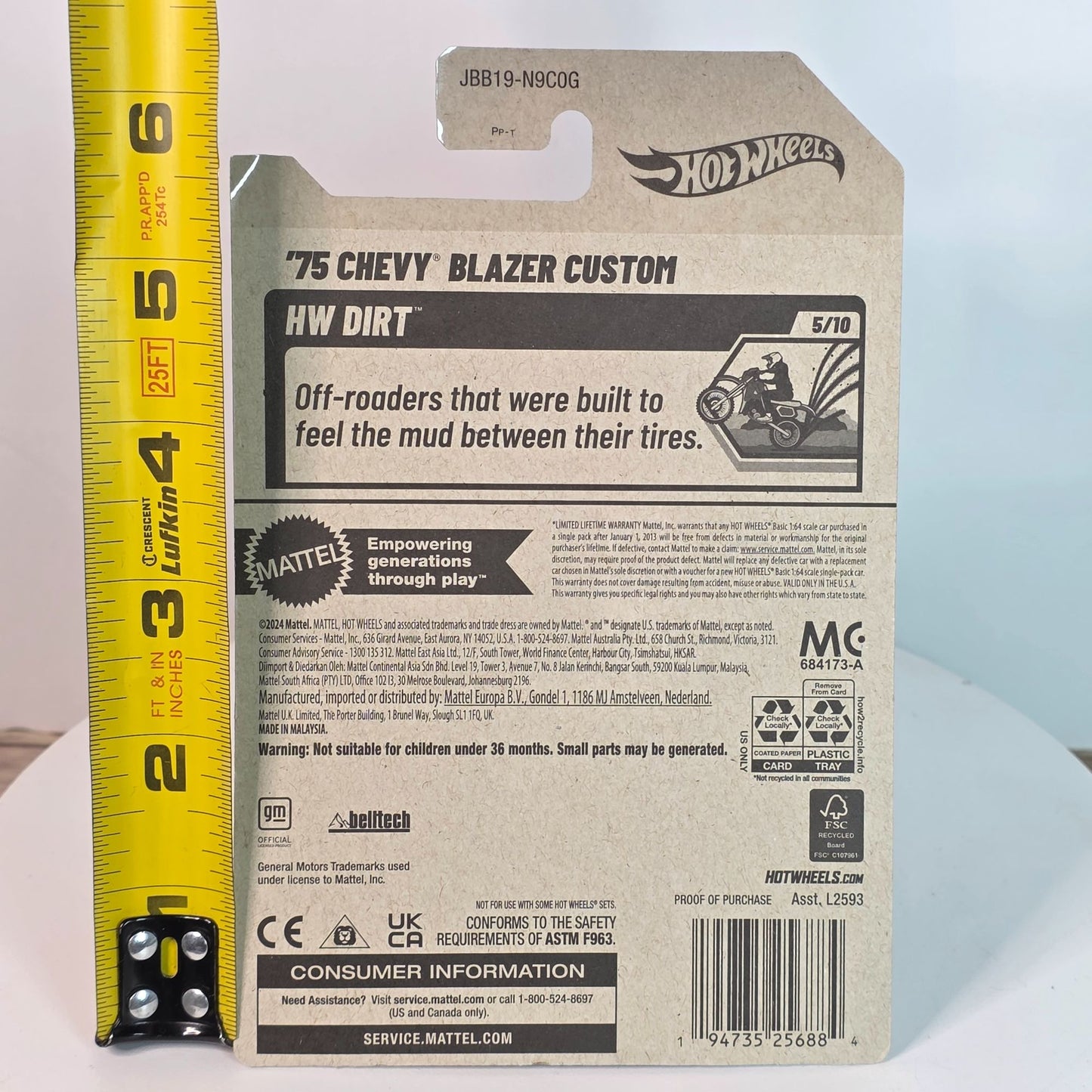 Hot Wheels 75 Chevy Blazer Custom Die-Cast Car 115/250