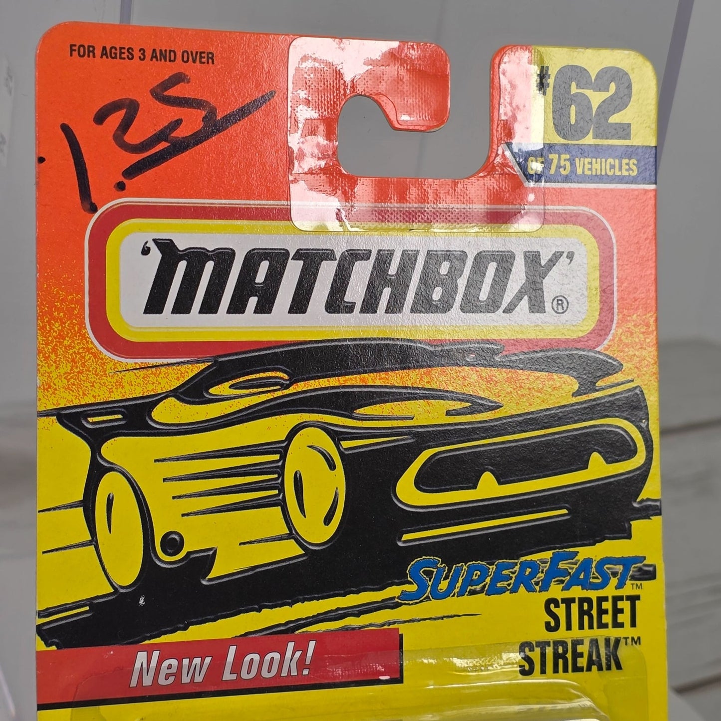 Matchbox Superfast Street Streak Diecast Car #62 Of 75 Vehicles New Look Collectible 1990s Vintage Toy In Sealed Packaging