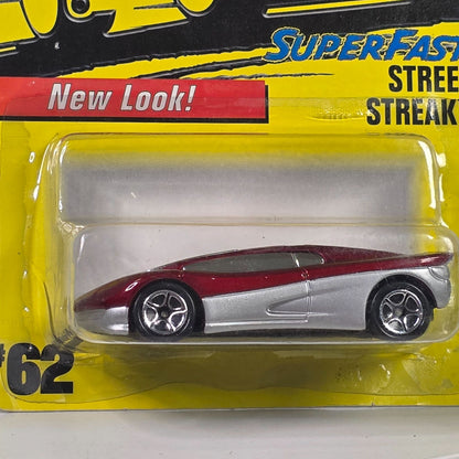 Matchbox Superfast Street Streak Diecast Car #62 Of 75 Vehicles New Look Collectible 1990s Vintage Toy In Sealed Packaging