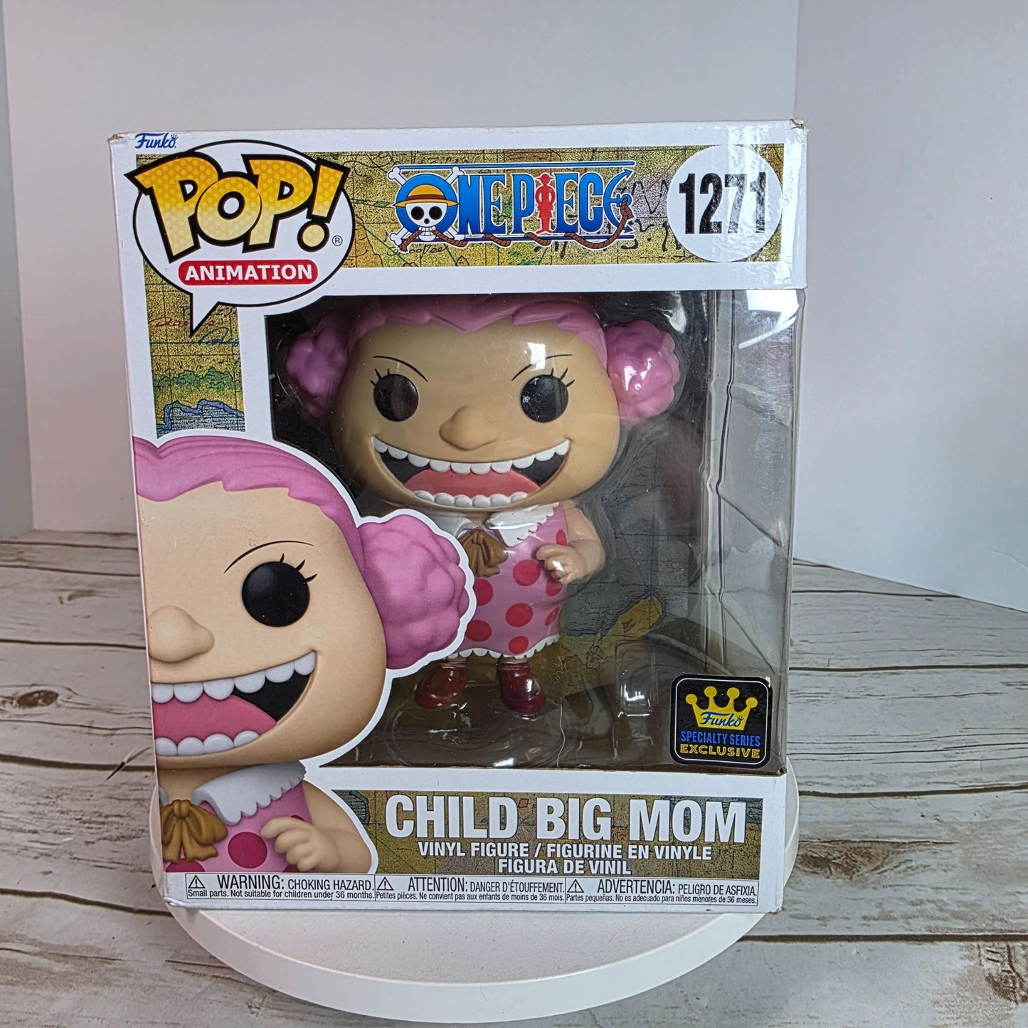 Funko Pop One Piece Child Big Mom Vinyl Figure Exclusive Collectible Animation Series #1271 Pink & White Toy