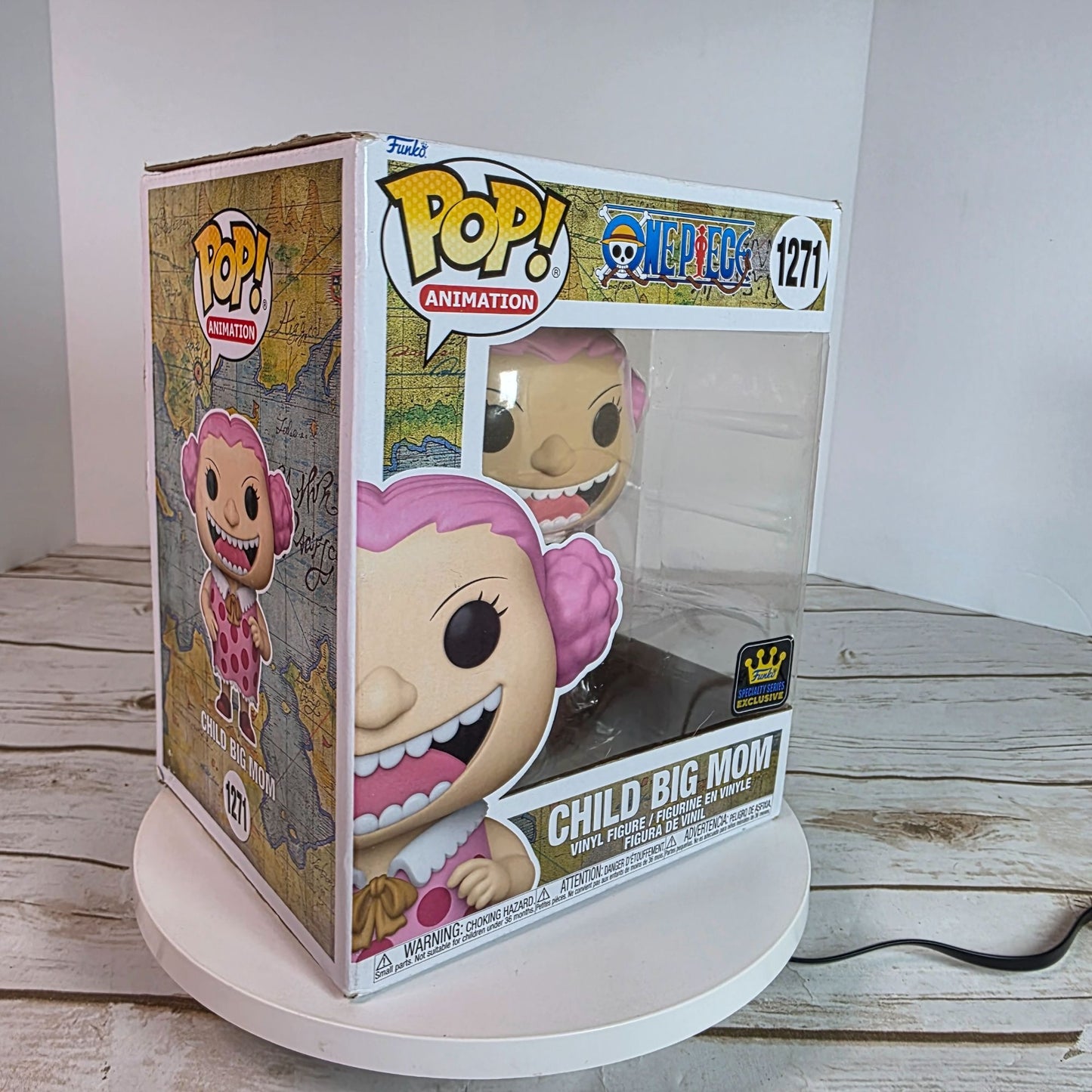 Funko Pop One Piece Child Big Mom Vinyl Figure Exclusive Collectible Animation Series #1271 Pink & White Toy