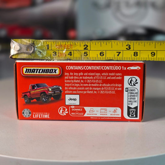 Matchbox 2026 1980 Jeep J10 Stepside Honcho Red 34/125 PowerGrab NIB
