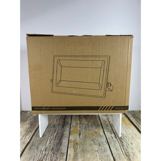 Olafus RGB LED Floodlights 100W Multi-Color Outdoor Lights Pack Of 2 120° Beam Angle 30000H Lifespan IP66 Waterproof