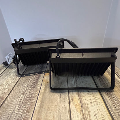 Olafus RGB LED Floodlights 100W Multi-Color Outdoor Lights Pack Of 2 120° Beam Angle 30000H Lifespan IP66 Waterproof