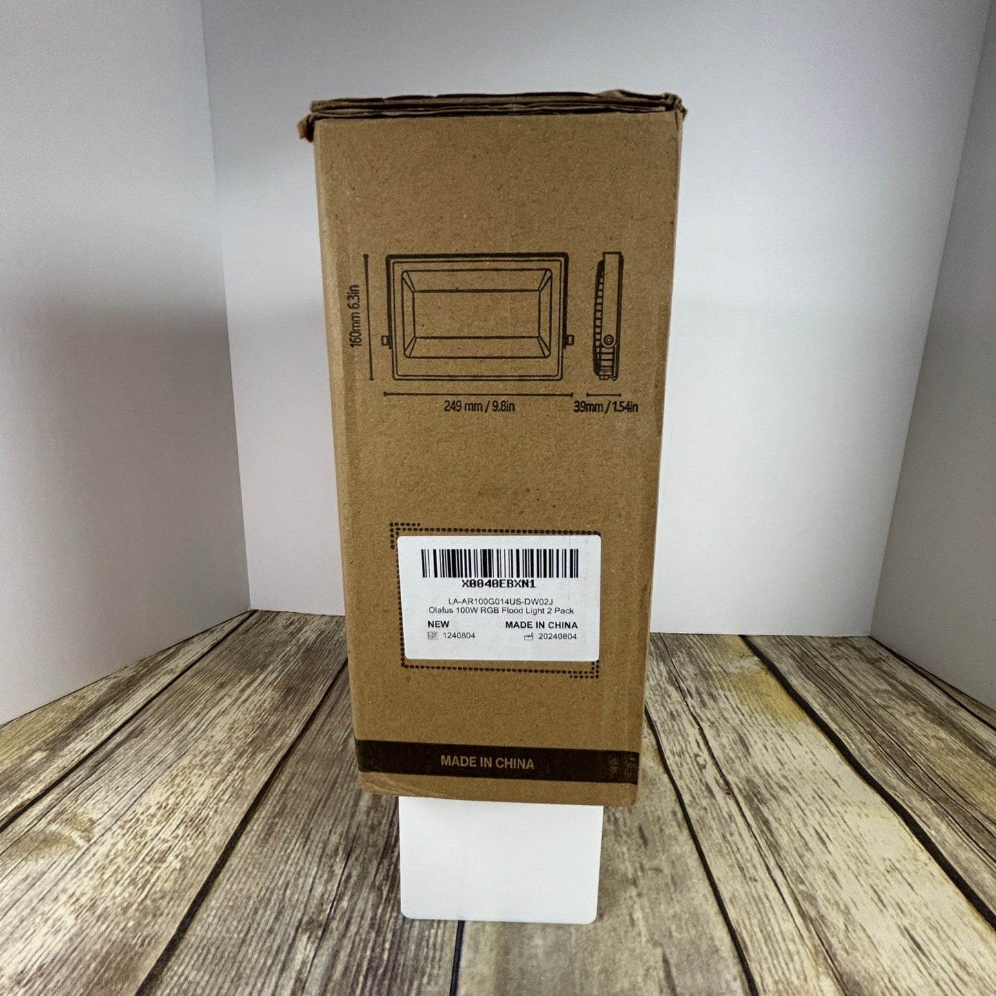 Olafus RGB LED Floodlights 100W Multi-Color Outdoor Lights Pack Of 2 120° Beam Angle 30000H Lifespan IP66 Waterproof