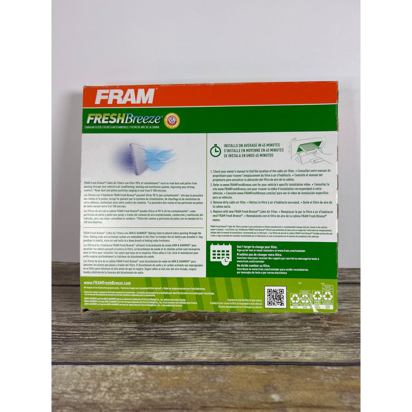FRAM CF10729 Fresh Breeze Cabin Air Filter